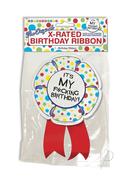 Candy Prints X-rated Birthday Ribbon Medallion