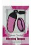 Simple And True Vibrating Rechargeable Silicone Tongue Egg With Remote Control - Pink