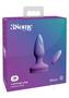 3some Wall Banger Silicone Rechargeable Remote Control Anal Plug - Purple