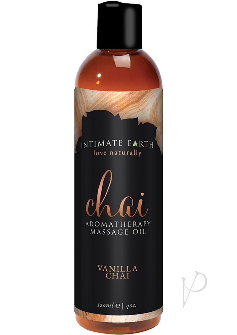 Intimate Earth Chai Aromatherapy Massage Oil Vanilla Chai 4oz